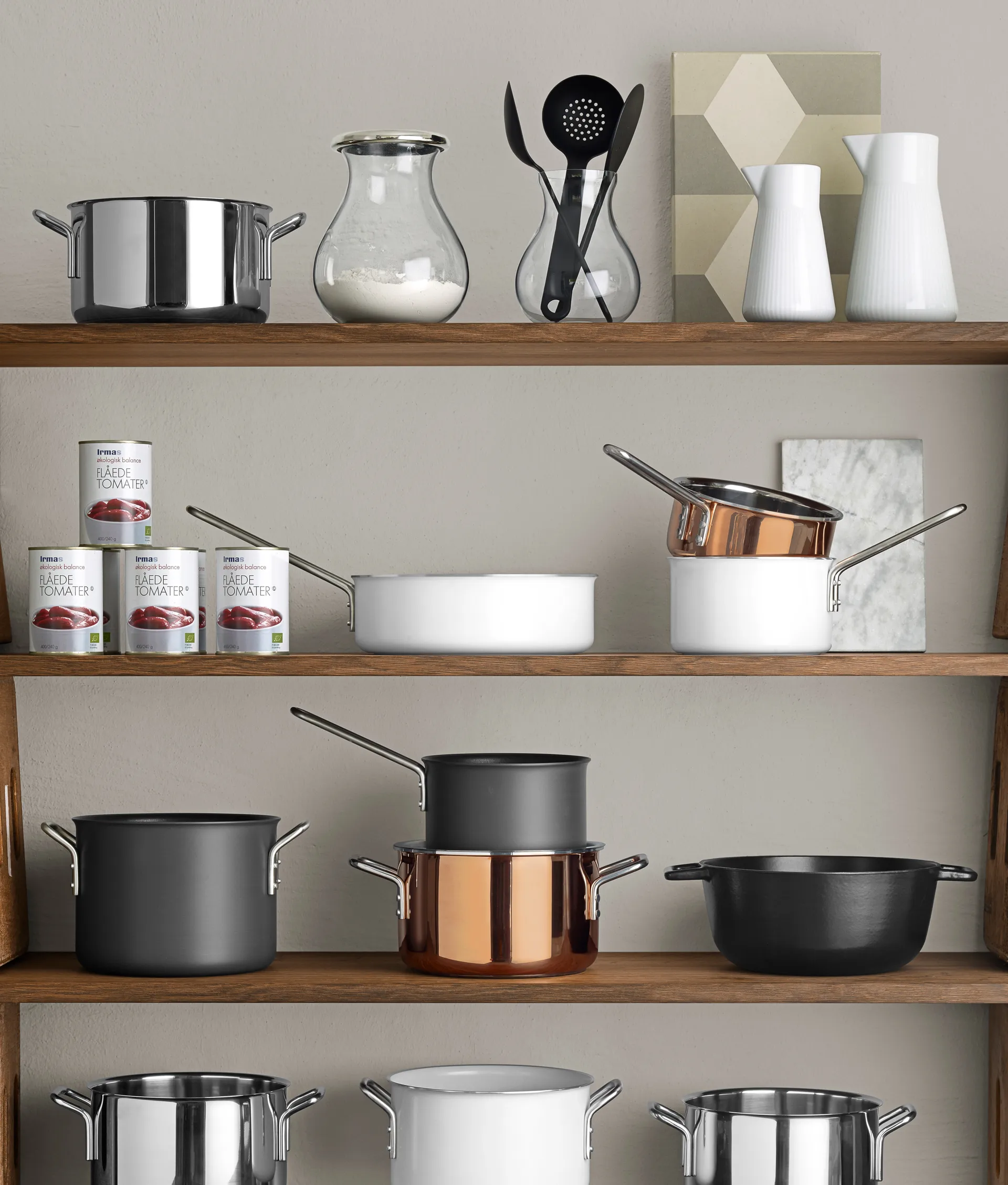 Eva Trio White Line Slip-Let κεραμική κατσαρόλα , 7 Λ Eva Solo