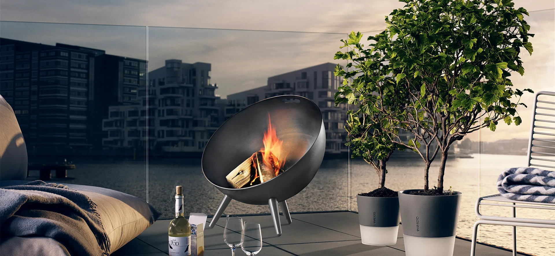 Fireglobe τζάκι, Ø 64 cm Eva Solo