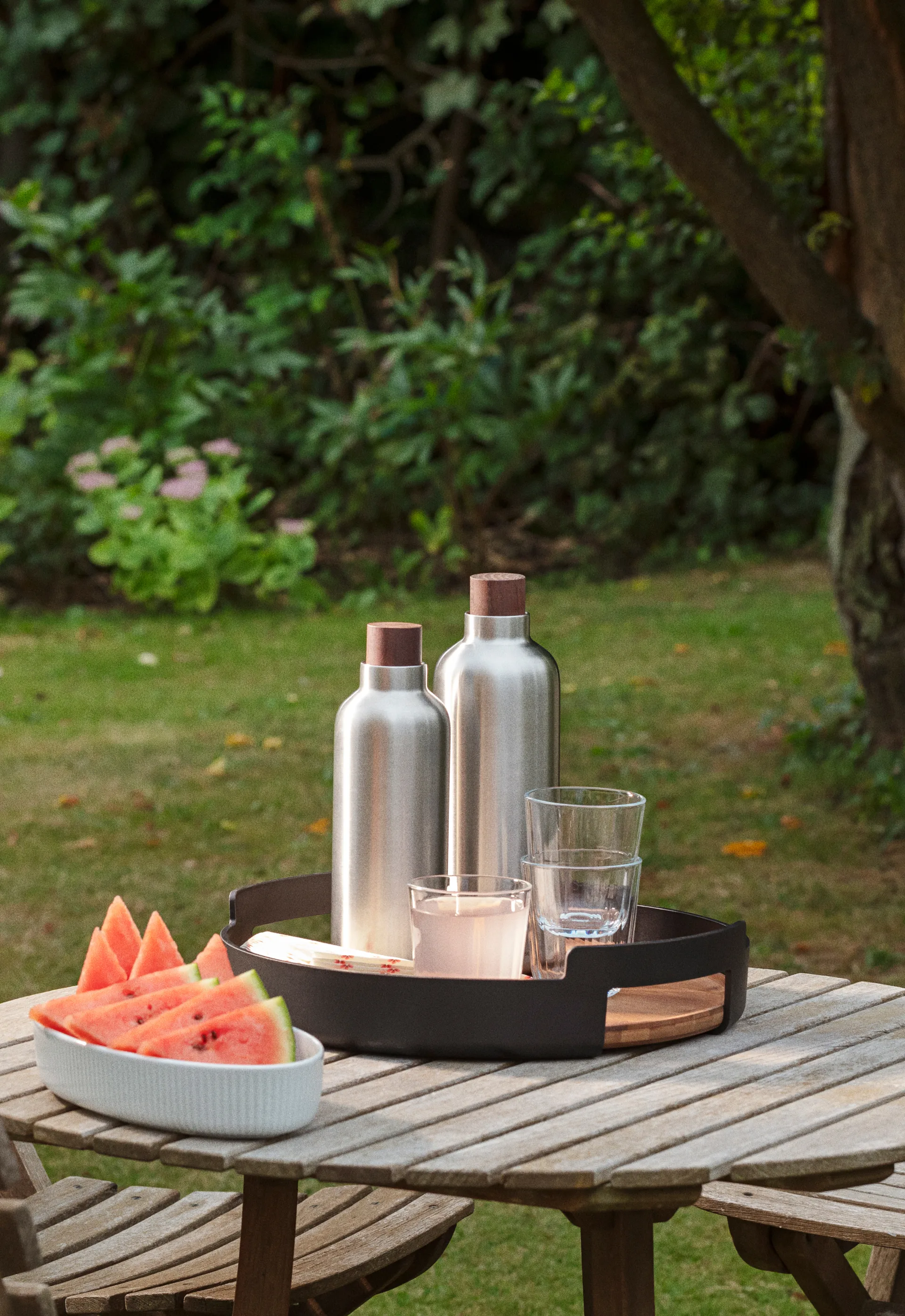 Liquid lounge θερμός μπουκάλι, Brushed steel, 1 L Eva Solo