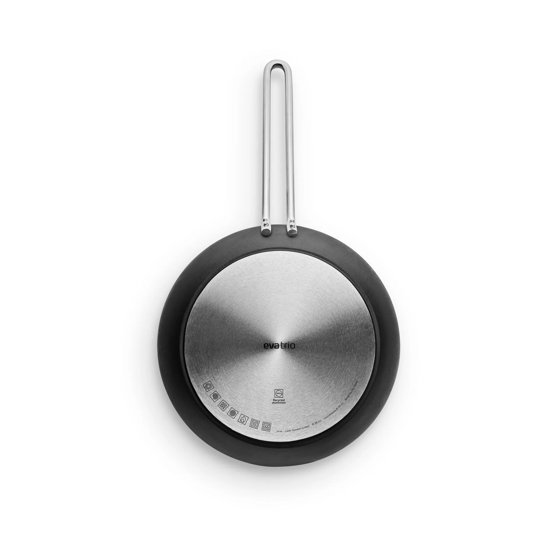 Professional Laser Titanium Slip-Let τηγάνι, Black, Ø28 εκ. Eva Solo