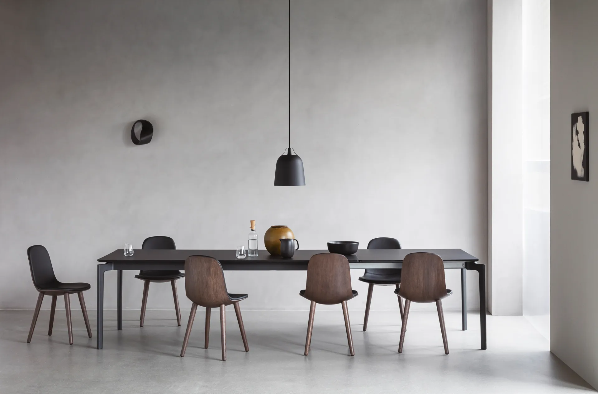 Quay κρεμαστό φωτιστικό μεγάλο Ø43 εκ, Μαύρο Eva Solo