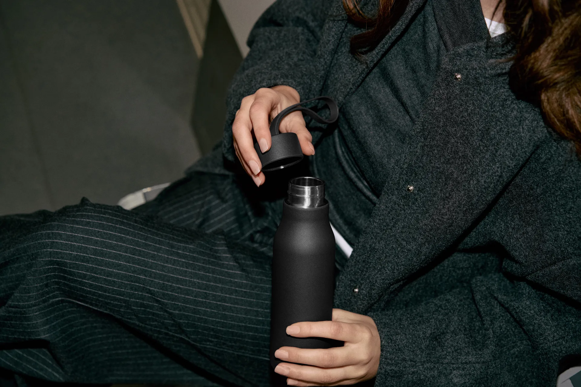 RE-Hydrate θερμός μπουκάλι, Black, 0,5 L Eva Solo