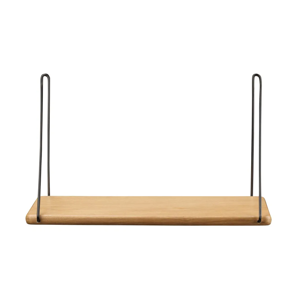 B145 Ράφι με βραχίονες , 20x45 cm oak nature-black lacquered FDB Møbler