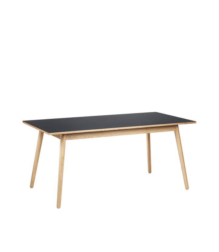 Τραπέζι τραπεζαρίας C35B 82x160 cm, Dark grey-oak nature lacquered FDB Møbler