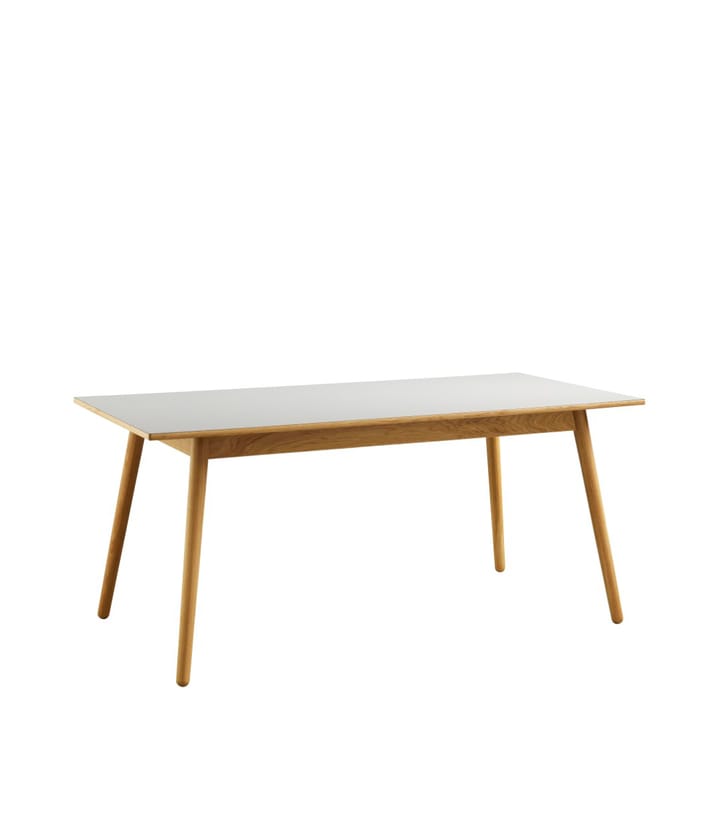 Τραπέζι τραπεζαρίας C35B 82x160 cm, Light grey-oak nature lacquered FDB Møbler