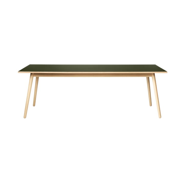 Τραπέζι τραπεζαρίας C35C 95x220 cm - Olive green-oak nature lacquered - FDB Møbler