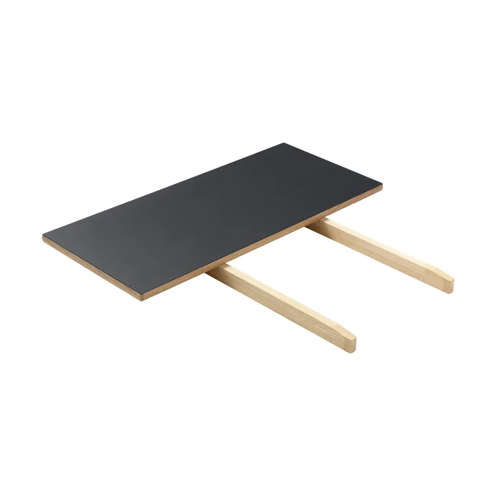 C35S προέκταση τραπεζιού 95x45 εκ. - Black linoleum-oak nature waterbased laquer - FDB Møbler