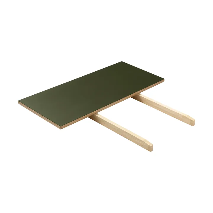 C35S προέκταση τραπεζιού 95x45 εκ. - Olive linoleum-oak nature waterbased laquer - FDB Møbler