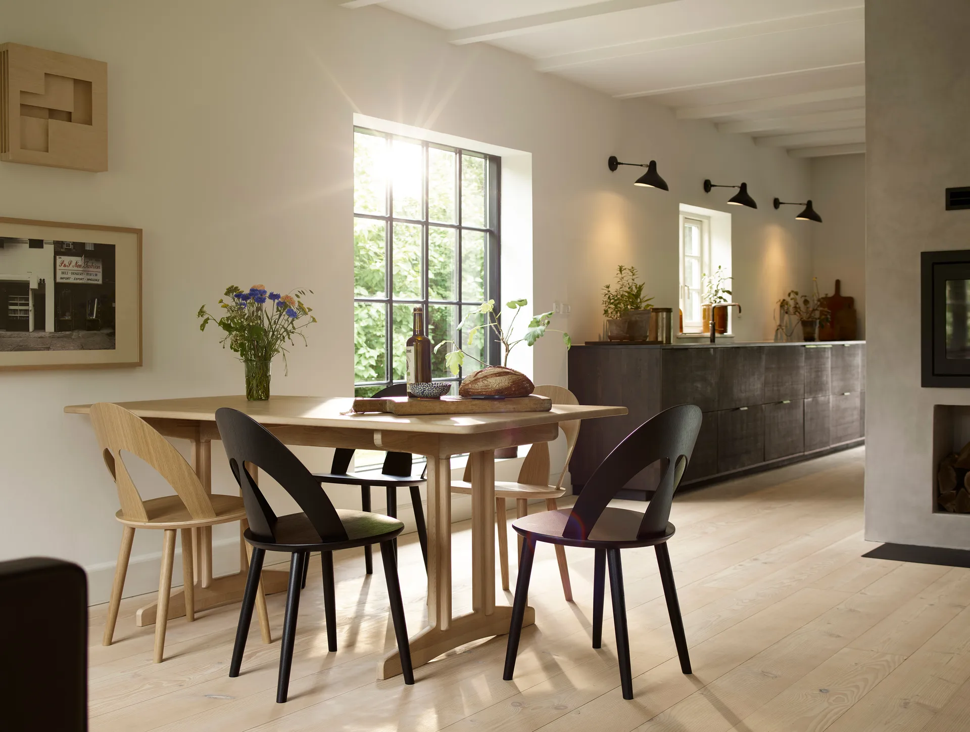 Τραπεζαρία C64 Shaker 90x180 cm, Oak nature oiled FDB Møbler