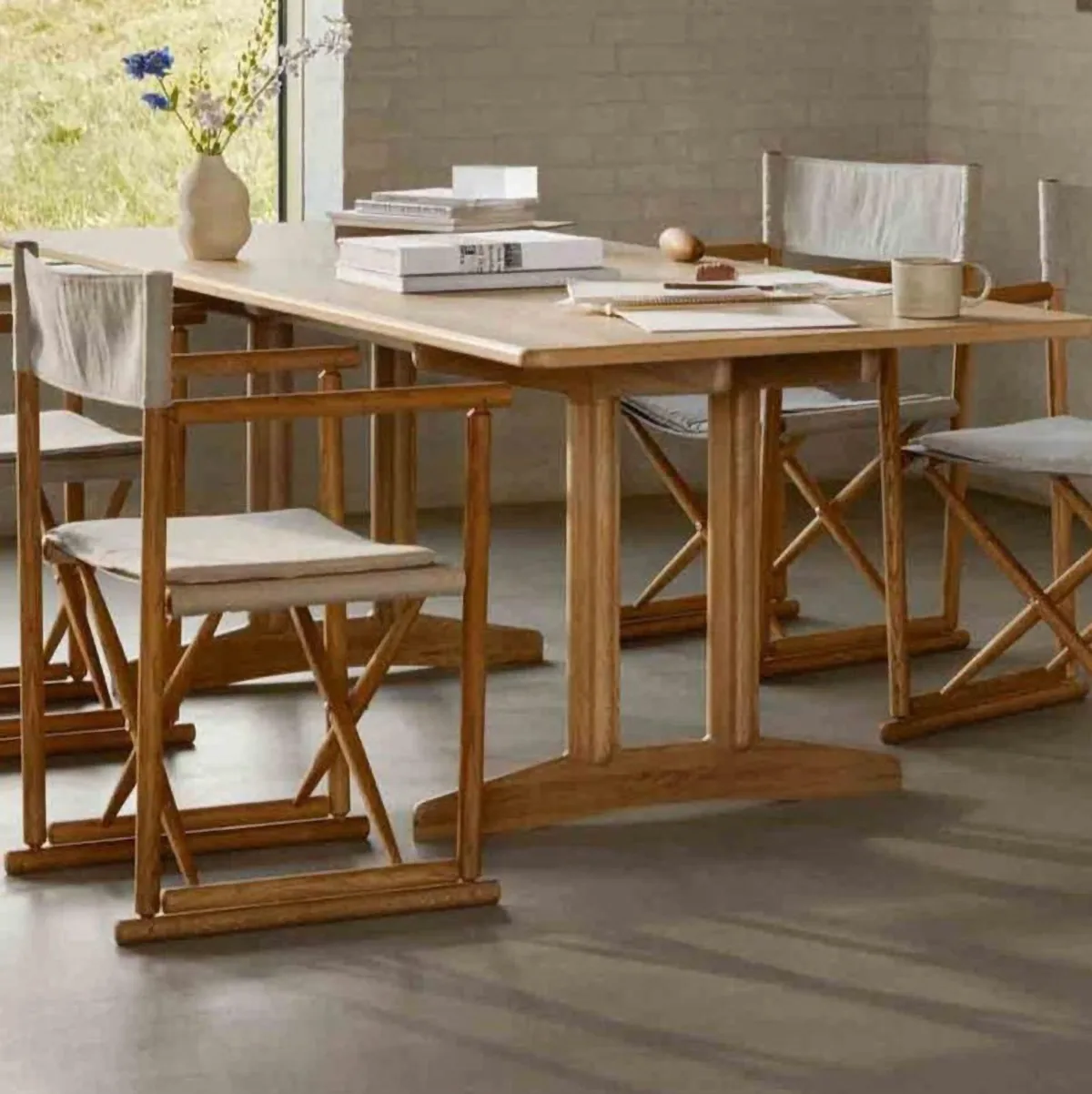 Τραπεζαρία C64 Shaker 90x180 cm, Oak solid oiled FDB Møbler