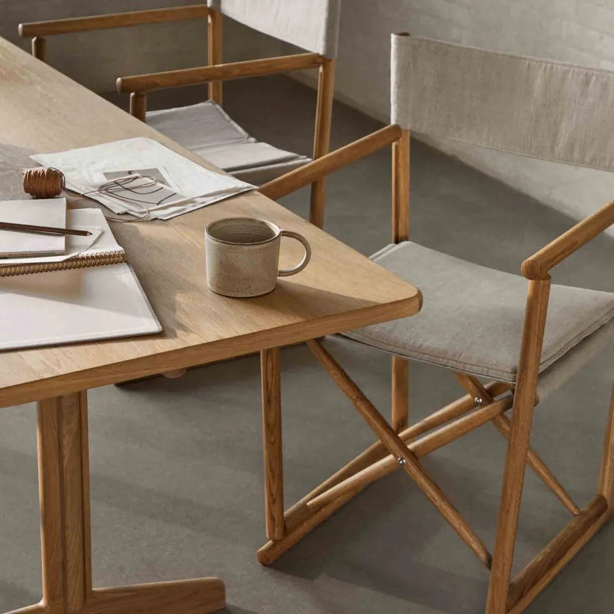 Τραπεζαρία C64 Shaker 90x180 cm, Oak solid oiled FDB Møbler