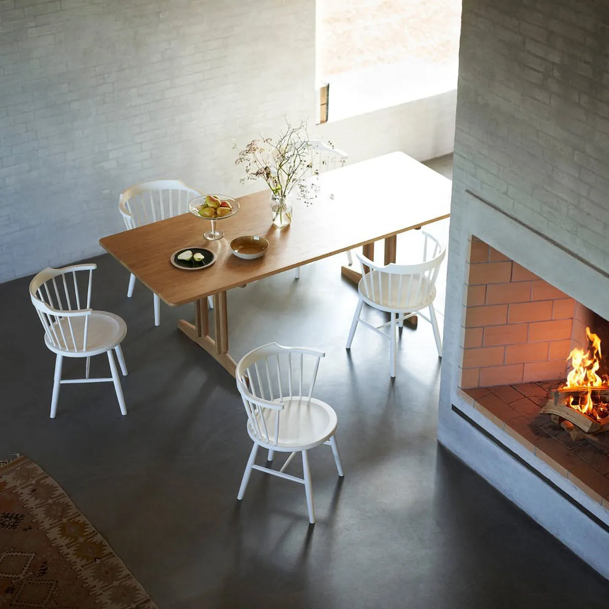 Τραπεζαρία C64 Shaker 90x220 cm, Oak solid oiled FDB Møbler