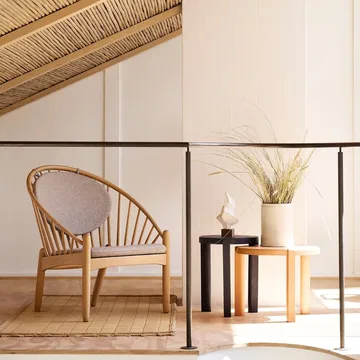 D108 Ragnesminde τραπεζάκι σαλονιού Ø48 cm - Ροδάκινο - FDB Møbler