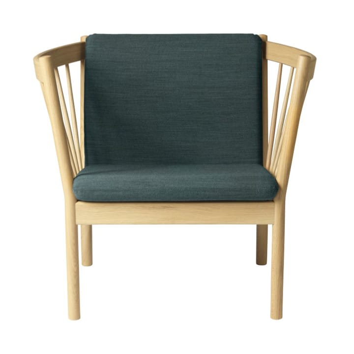 Πολυθρόνα J146 - Oak nature lacquered-dark green - FDB Møbler