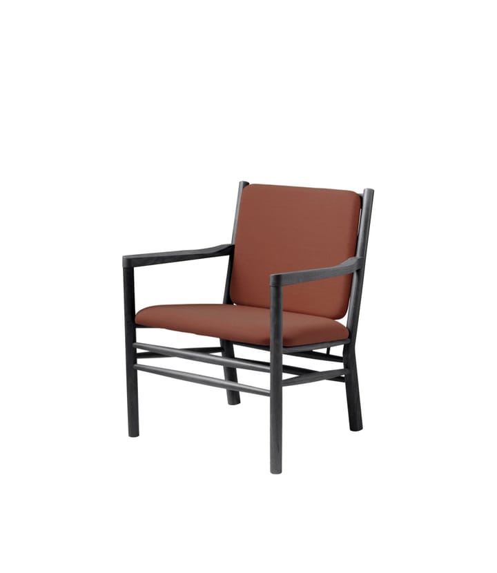 Πολυθρόνα J147, Oak black painted-burnt orange FDB Møbler