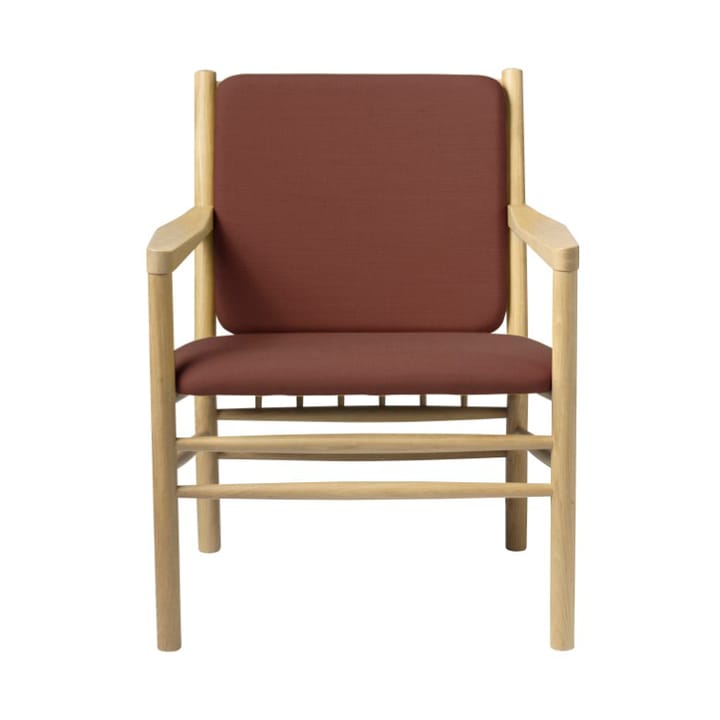 Πολυθρόνα J147 - Oak nature lacquered-burnt orange - FDB Møbler