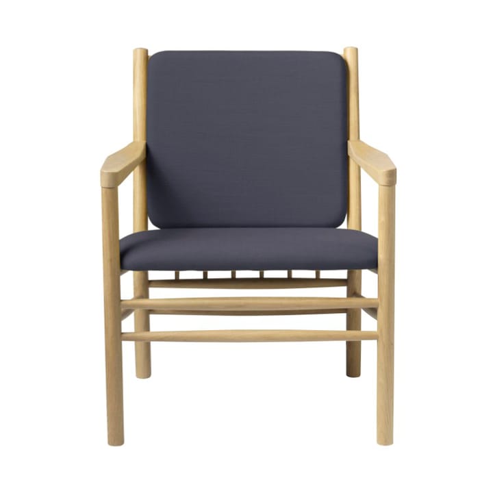 Πολυθρόνα J147 - Oak nature lacquered-dark blue - FDB Møbler