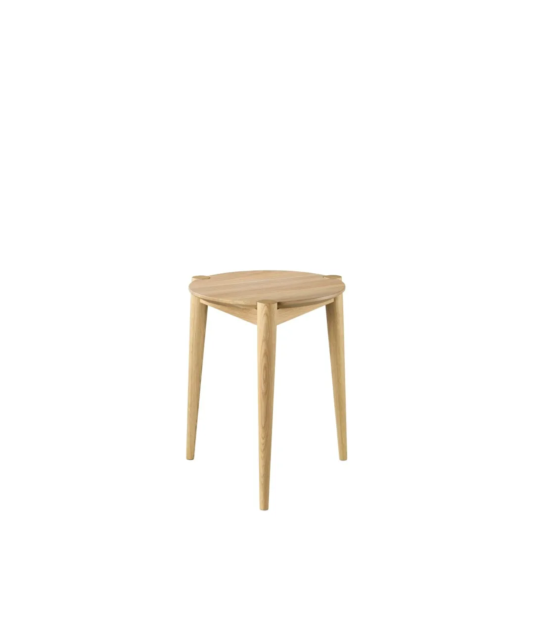 J160 Σκαμπό 35 cm, Oak nature lacquered FDB Møbler