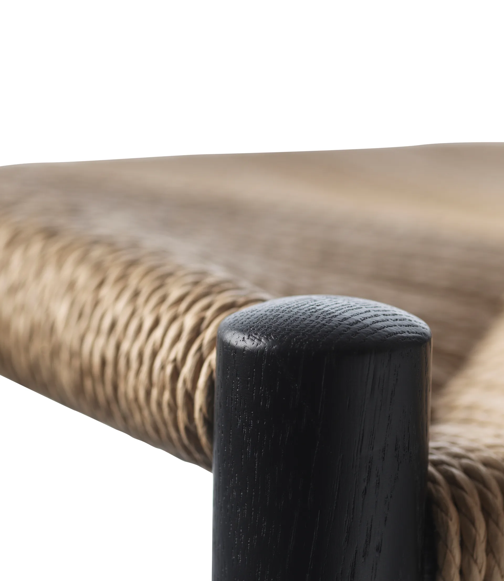 Σκαμπό μπαρ J164C Counter Squared, Oak black painted-nature FDB Møbler