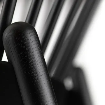 J166 Jørna καρέκλα - Black painted oak-dark blue - FDB Møbler