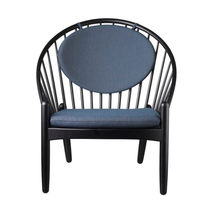 J166 Jørna καρέκλα - Oak black painted-dark blue - FDB Møbler