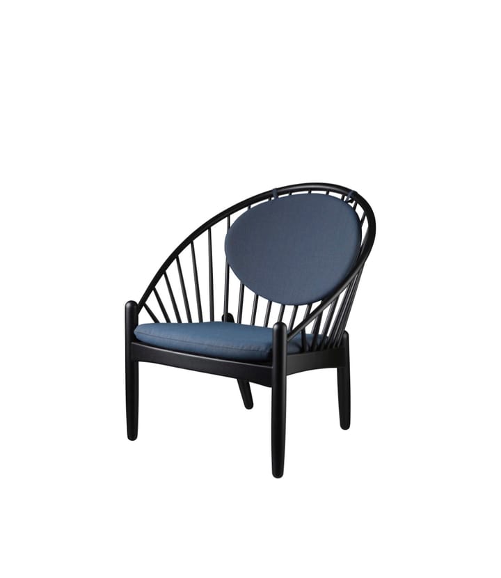 J166 Jørna καρέκλα, Oak black painted-dark blue FDB Møbler