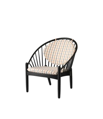J166 Jørna καρέκλα - Oak black painted-red diced - FDB Møbler