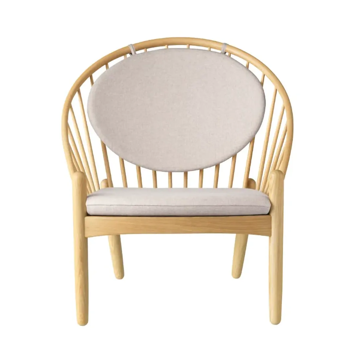 J166 Jørna καρέκλα, Oak lacquered-beige FDB Møbler