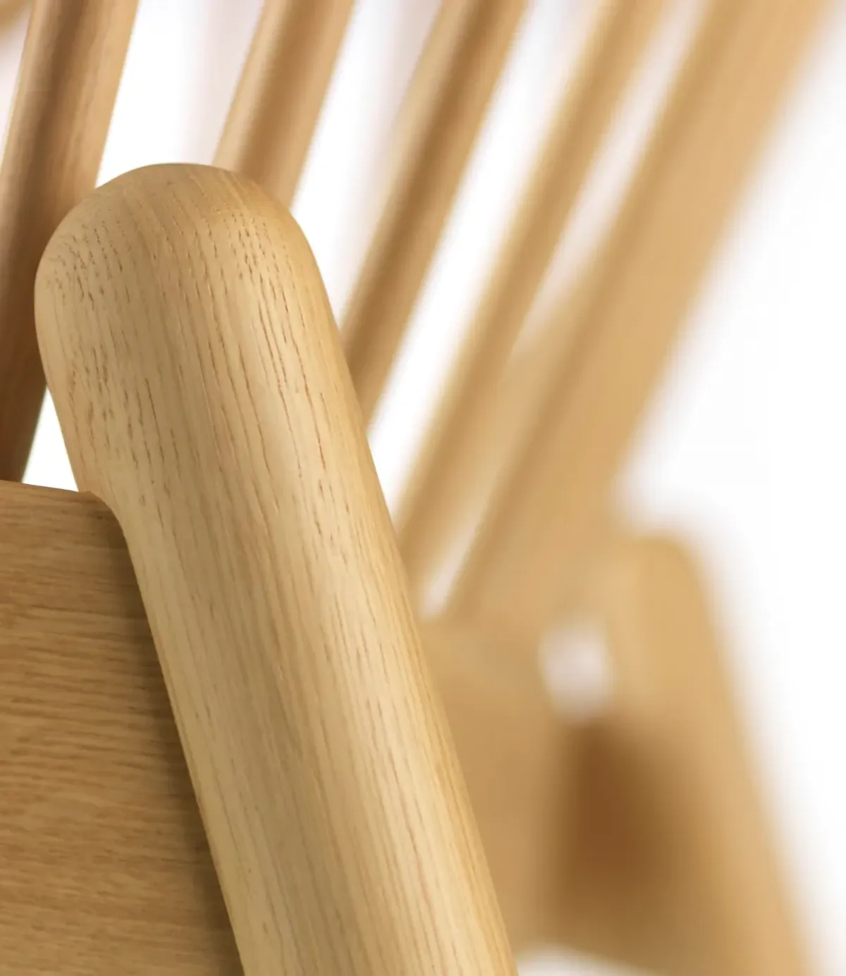 J166 Jørna καρέκλα, Oak lacquered-beige FDB Møbler