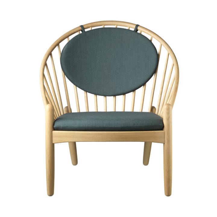 J166 Jørna καρέκλα - Oak nature lacquered-dark green - FDB Møbler