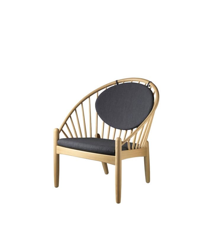 J166 Jørna καρέκλα, Oak nature lacquered-dark grey FDB Møbler