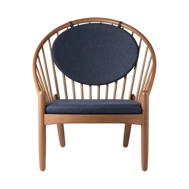J166 Jørna καρέκλα - Smoked oak-dark blue - FDB Møbler