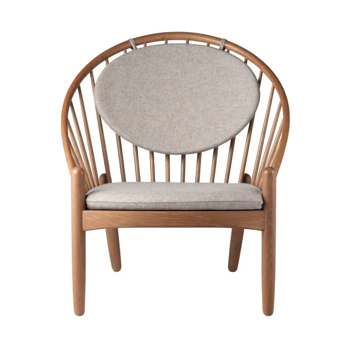 J166 Jørna καρέκλα, Smoked oak-light grey FDB Møbler