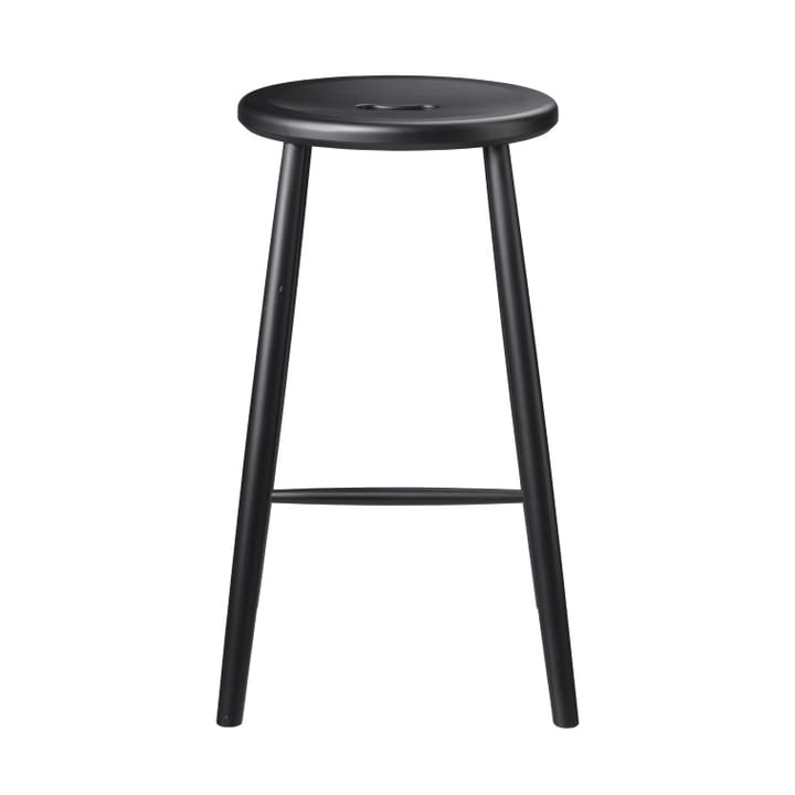 Σκαμπό μπαρ J27B Counter  - Beech black painted - FDB Møbler