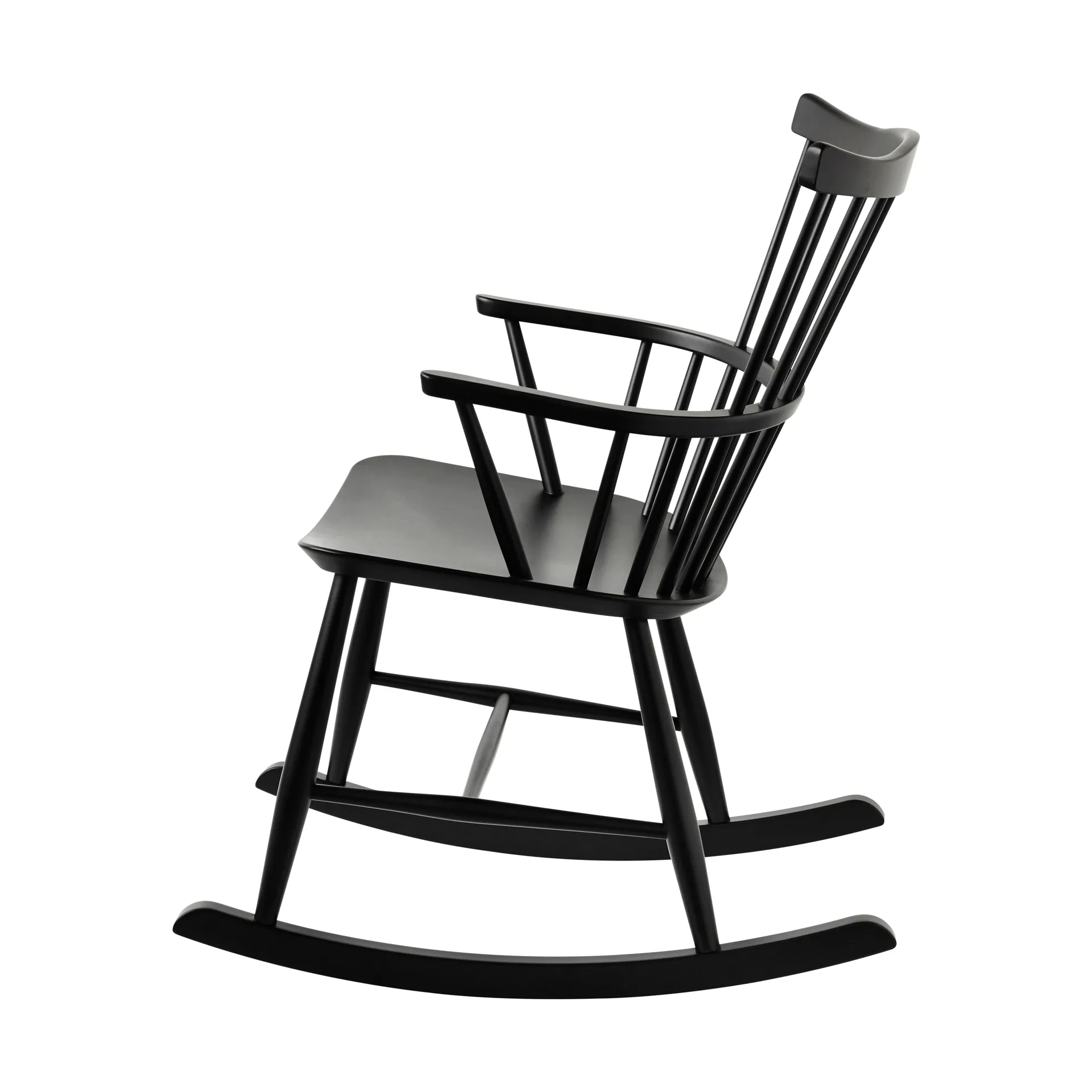 J52G καρέκλα-κούνια, Beech Ral 9005 FDB Møbler