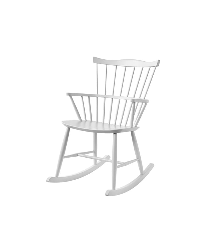 J52G καρέκλα-κούνια, Beech white painted FDB Møbler