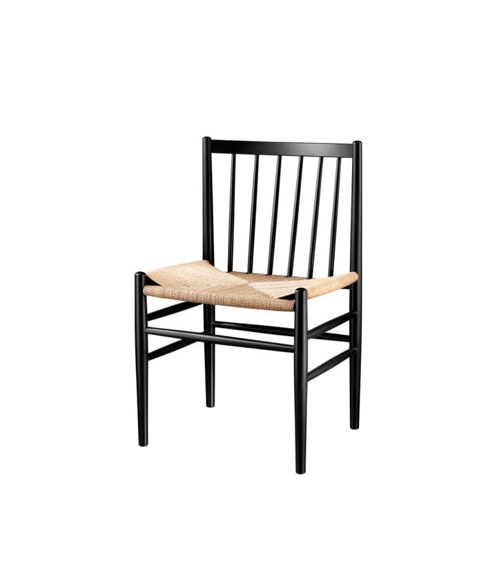 Καρέκλα J80, Beech black painted-nature FDB Møbler