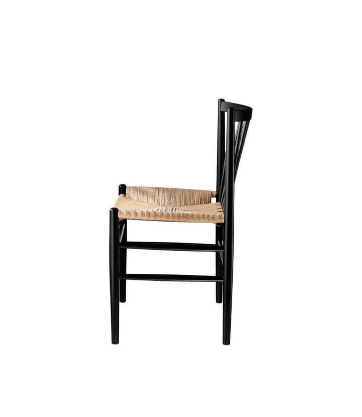 Καρέκλα J80, Beech black painted-nature FDB Møbler