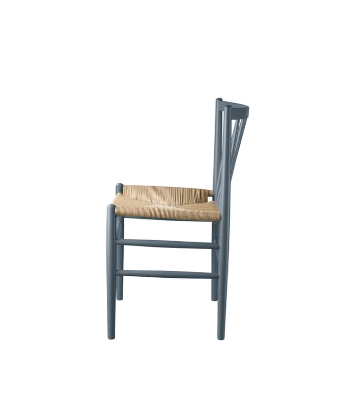 Καρέκλα J80, Beech blue grey painted-nature FDB Møbler