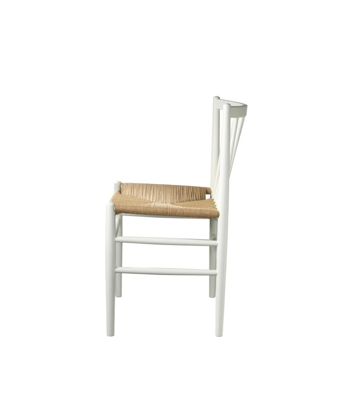 Καρέκλα J80, Beech white painted-nature FDB Møbler