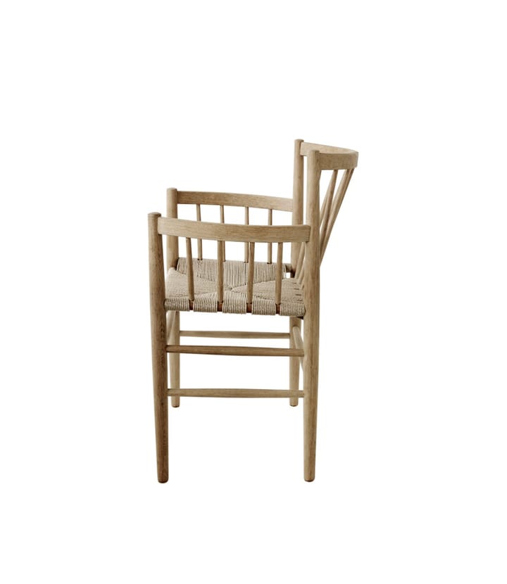 J81 Καρέκλα με μπράτσα, Oak nature oiled FDB Møbler