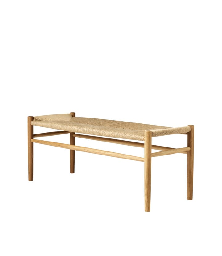 J83B Παγκάκι 37x100 cm, Oak nature lacquered-nature FDB Møbler