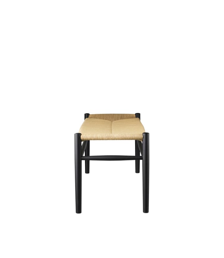 J83B RAL 9005 gloss 10 παγκάκι, Beech black painted-nature FDB Møbler