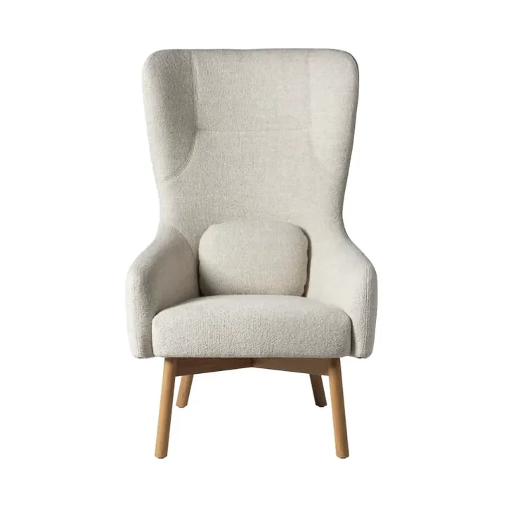 Πολυθρόνα L35 Gesja Wing Chair - Beige-lackad ek - FDB Møbler