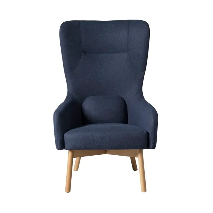 Πολυθρόνα L35 Gesja Wing Chair - Dark blue-lacquered oak - FDB Møbler