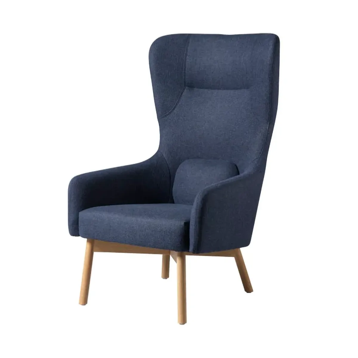 Πολυθρόνα L35 Gesja Wing Chair, Dark blue-lacquered oak FDB Møbler