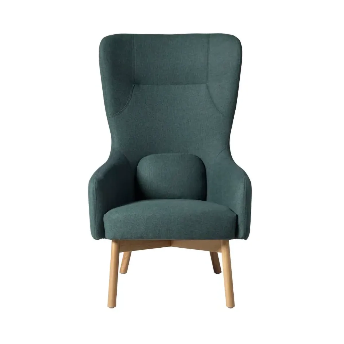 Πολυθρόνα L35 Gesja Wing Chair, Green-lacquered oak FDB Møbler