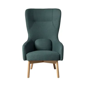 Πολυθρόνα L35 Gesja Wing Chair - Green-lacquered oak - FDB Møbler