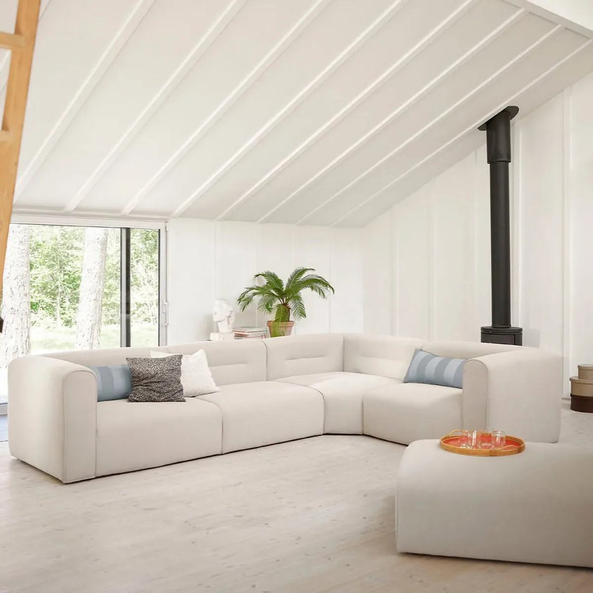 L44 Mols μονάδα καναπέ αριστερή, Μπεζ FDB Møbler