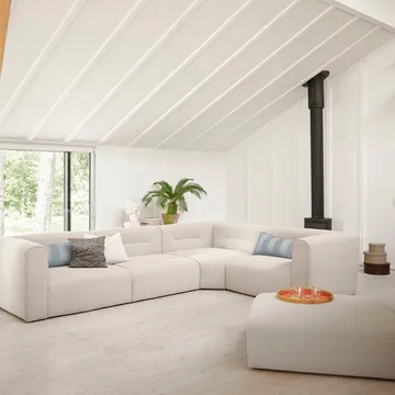 L44 Mols μονάδα καναπέ δεξιά - Μπεζ - FDB Møbler